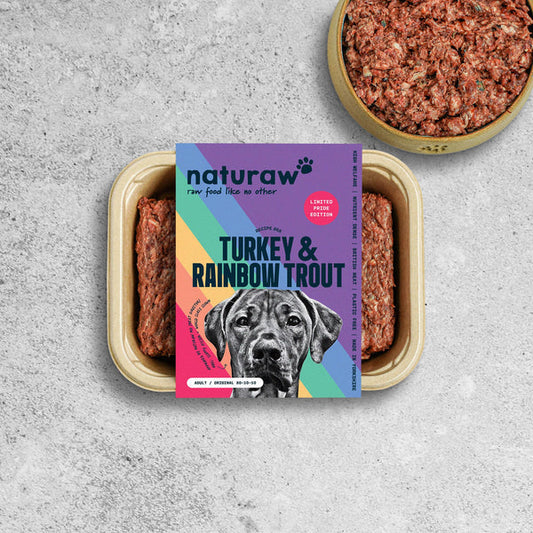 Naturaw Original - Turkey & Rainbow Trout 80:10:10 Mince 500g