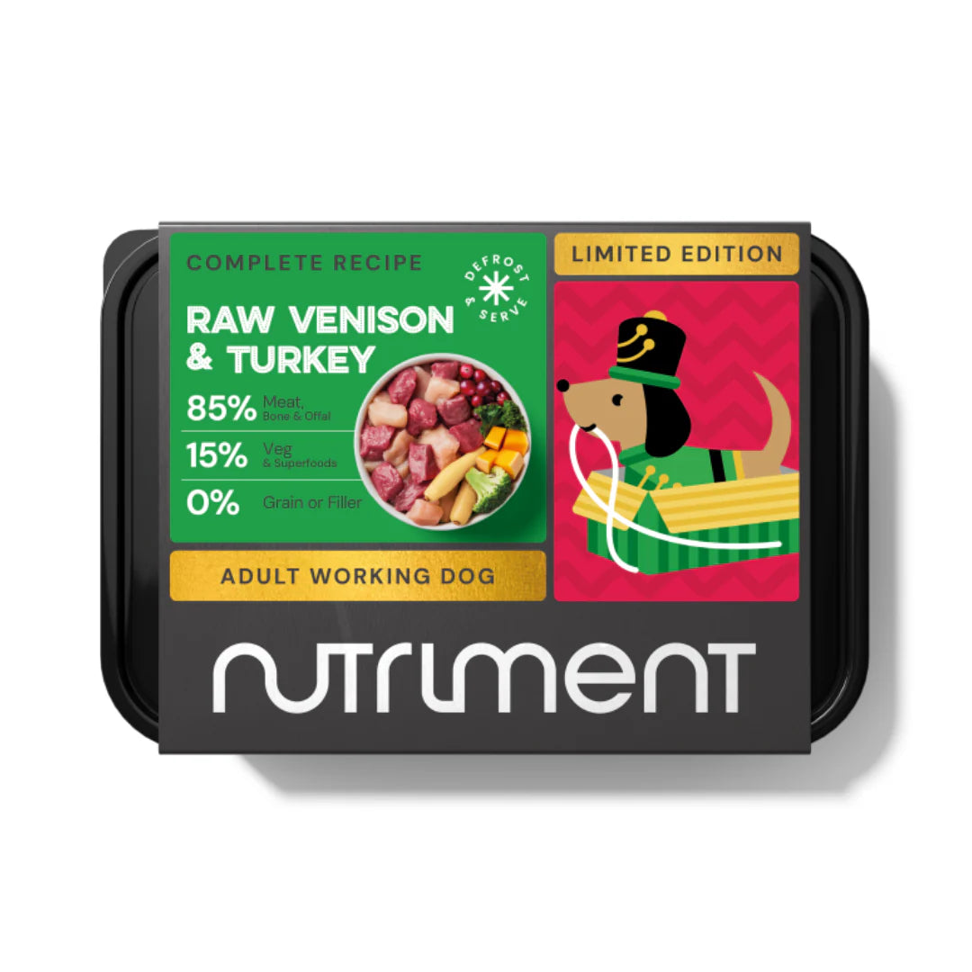 Nutriment - Christmas Venison & Turkey Complete Mince For Dogs 500g